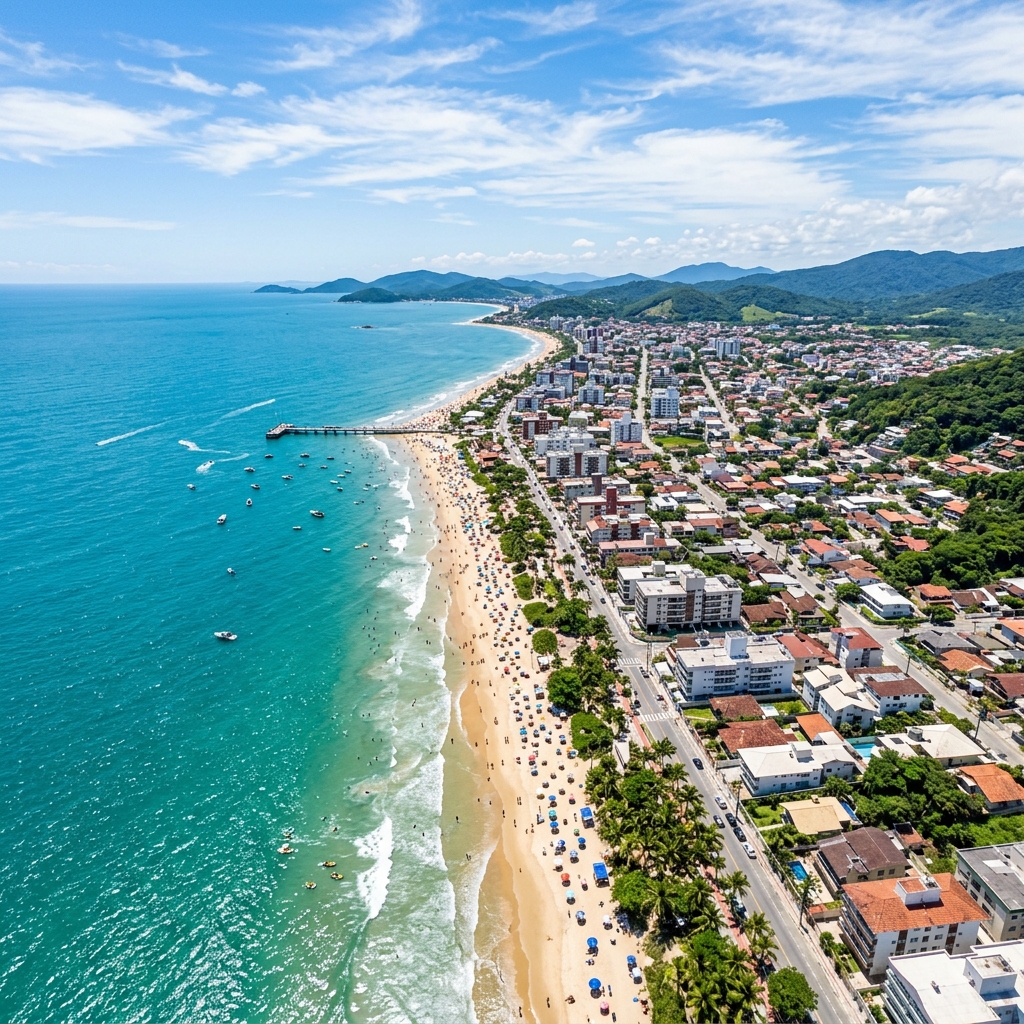 Vista aérea de Balneário Piçarras, SC